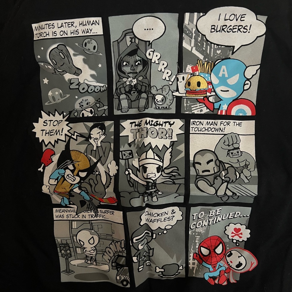 Tokidoki Marvel shirt